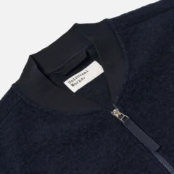 Universal Works - Veste Laine Zip - Marine