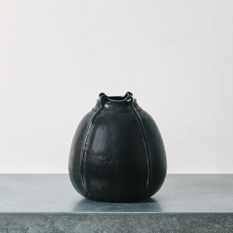 Vase graine - Noir