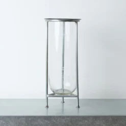 Vase tube avec support