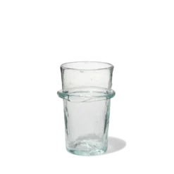Verre annelé en verre soufflé - Transparent