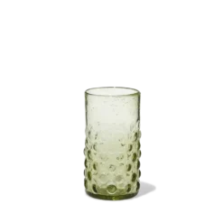 Verre Bulles en verre soufflé - Vert olive