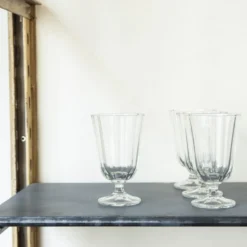 Verre à eau cotes plates - Ana