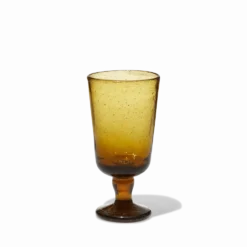 Verre à vin en verre soufflé - Ambre