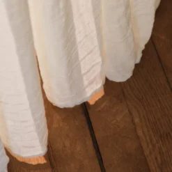 Voile en lin & coton - Blanc Coquillage