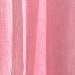 Voile natté en lin lavé - Rose Granité