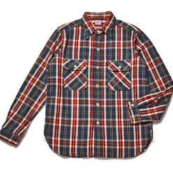 Warehouse & Co - Chemise Flannel 3104 - Marine & Marron