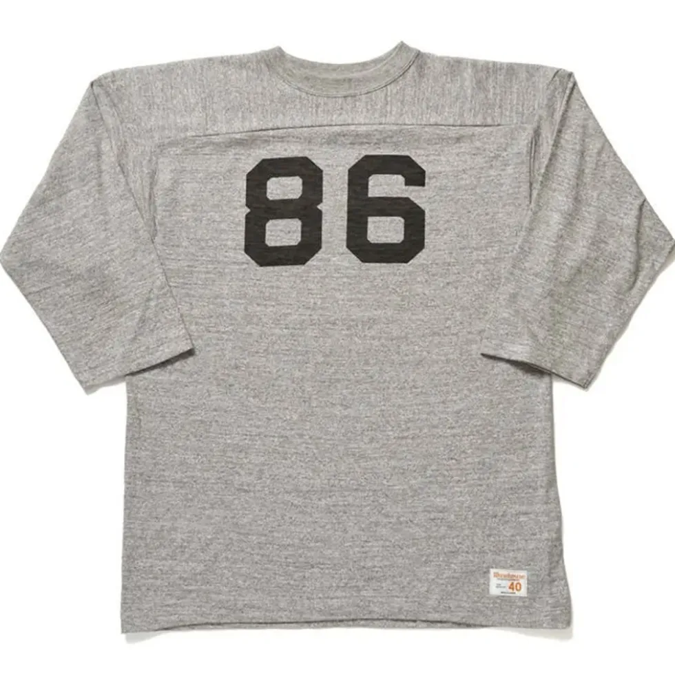 Warehouse & Co - T shirt Sleeve Football 4063 - Gris