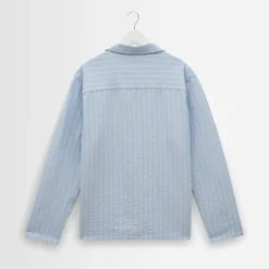 Wax London - Chemise Corey LS - Bleu Ecru