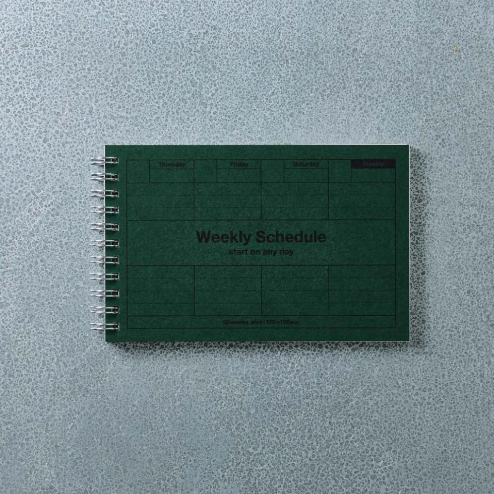 Weekly Planner - Vert Fonce
