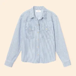 Xirena - Chemise Byron Denim - Bleu Railroad