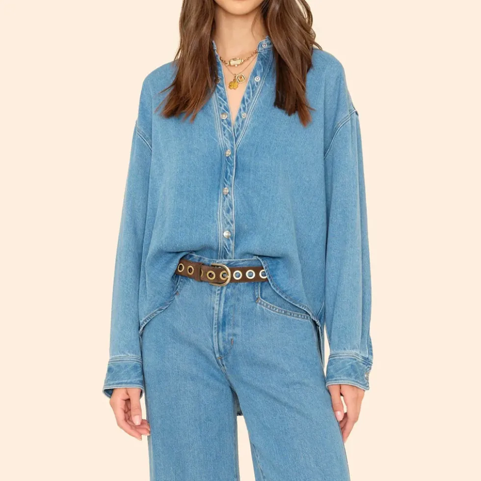 Xirena - Chemise Gia - Bleu Denim
