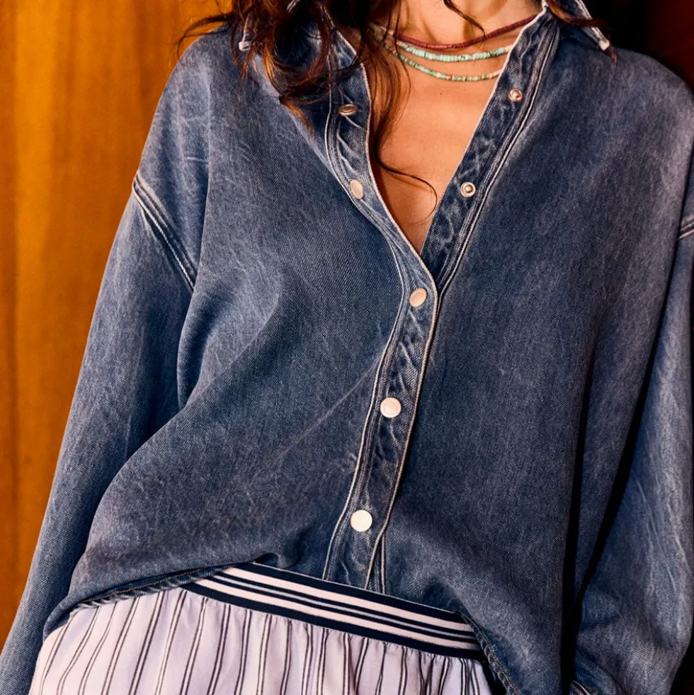Xirena - Chemise Gia - Bleu Denim